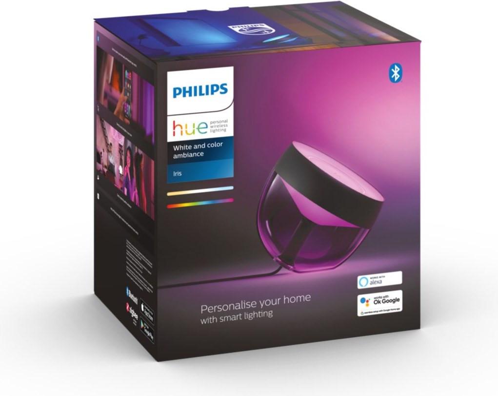 PHILIPS Hue White & Color Ambiance Iris Lampe de table - noir  