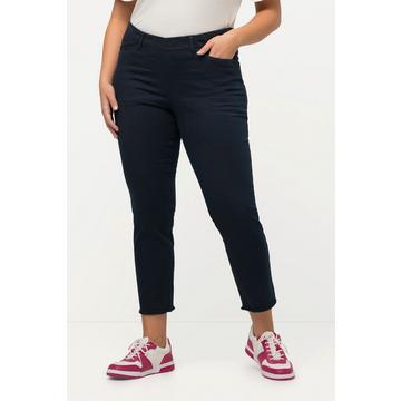 Pantalon 7/8 Sienna. Jambe étroite et ourlet frangé