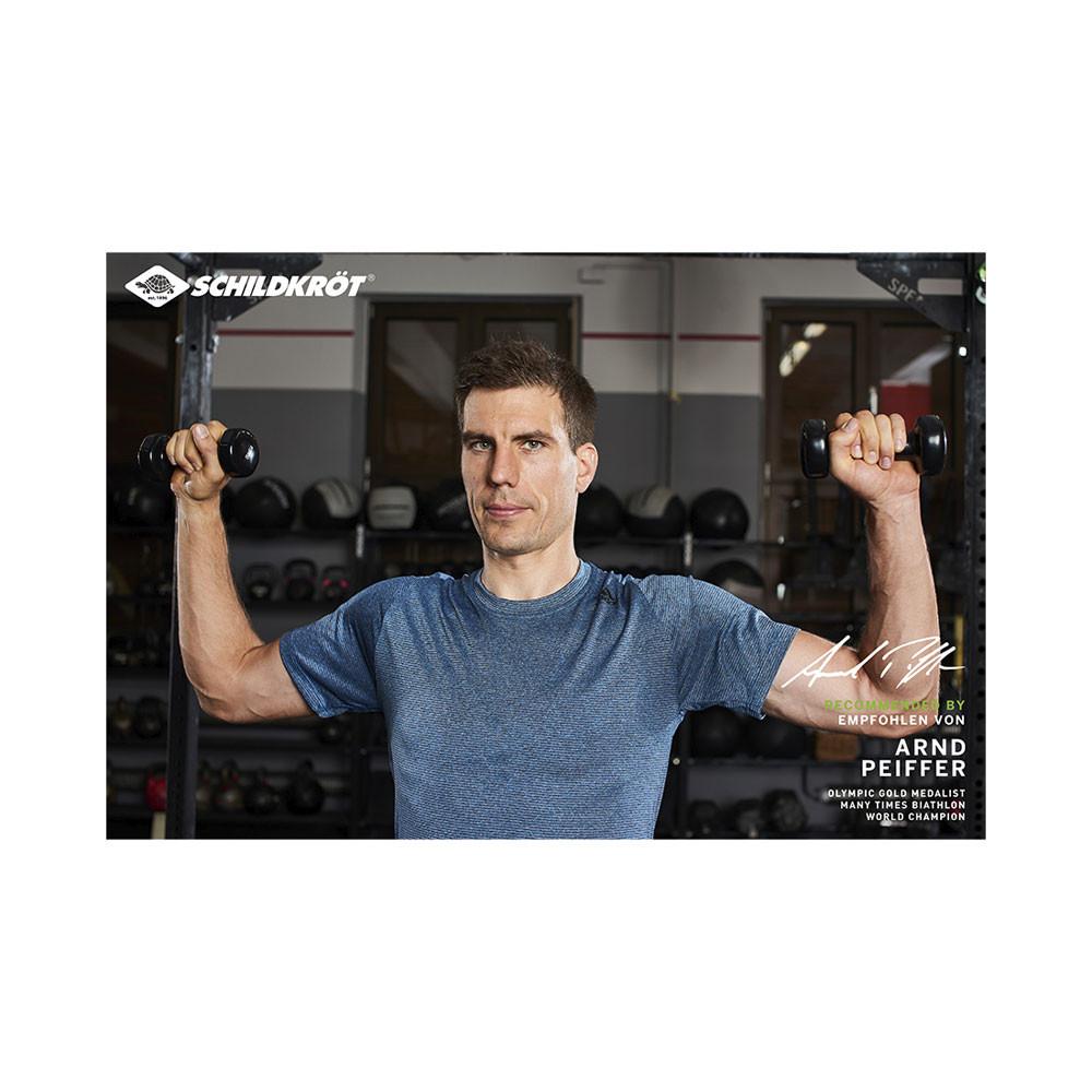 SCHILDKRÖT  Vinyl Hantel Set im Kunststoffkoffer 2x 0.5kg/ 2x 1.0kg / 2x 1.5kg 