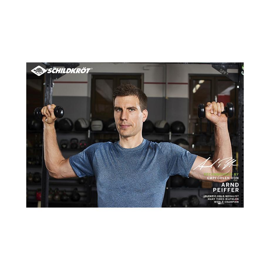 SCHILDKRÖT  Vinyl Hantel Set im Kunststoffkoffer 2x 0.5kg/ 2x 1.0kg / 2x 1.5kg 