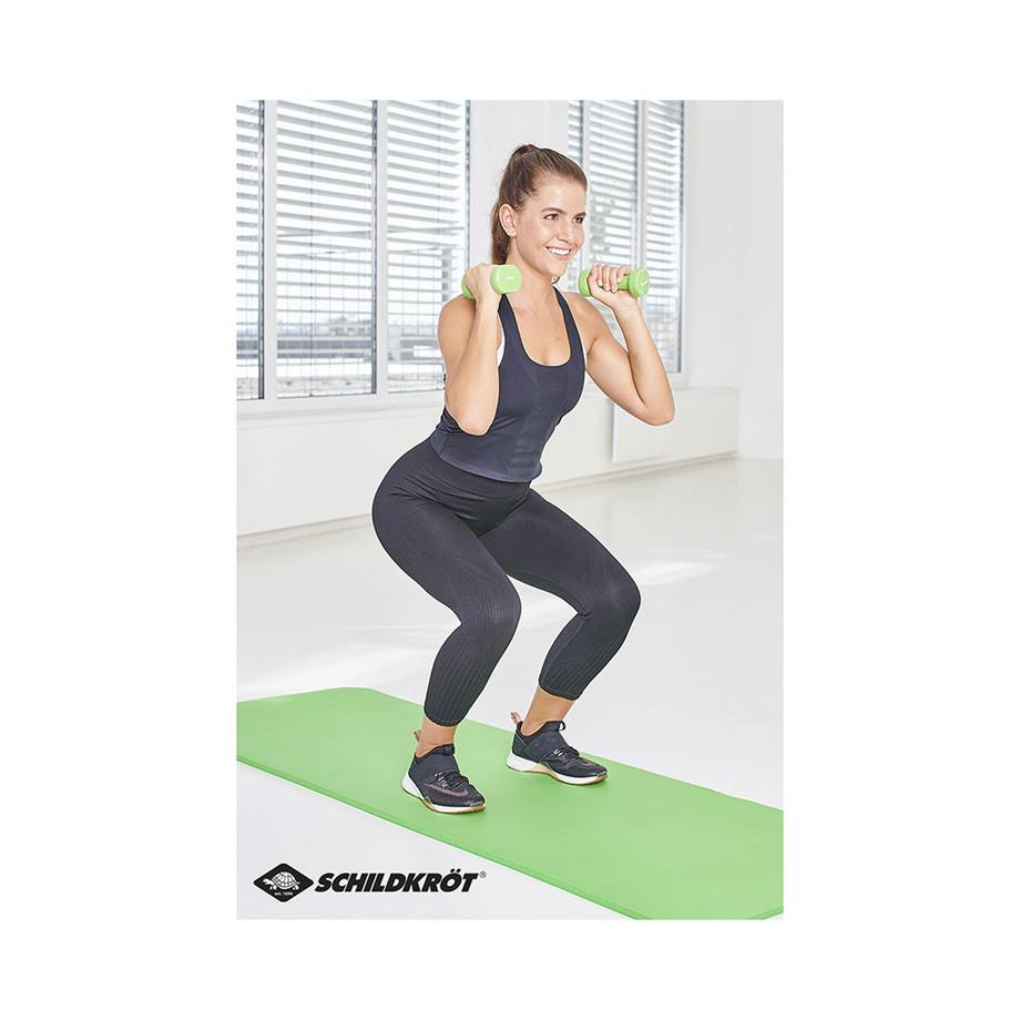 SCHILDKRÖT  Vinyl Hantel Set im Kunststoffkoffer 2x 0.5kg/ 2x 1.0kg / 2x 1.5kg 