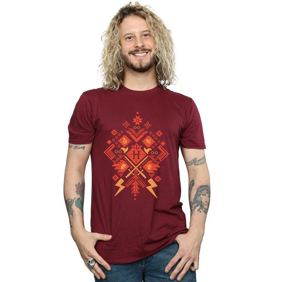HARRY-POTTER T-Shirt Imprimé Aztèque  