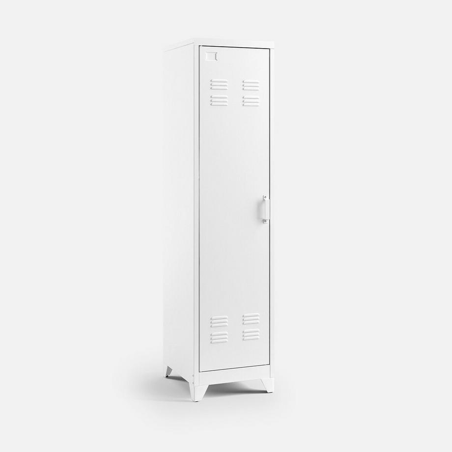 Armoire vestiaire 1 porte en métal acier