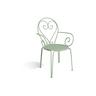 Vente-unique Salle à manger de jardin en métal façon fer forgé : une table et 4 fauteuils - Vert amande - GUERMANTES de MYLIA  