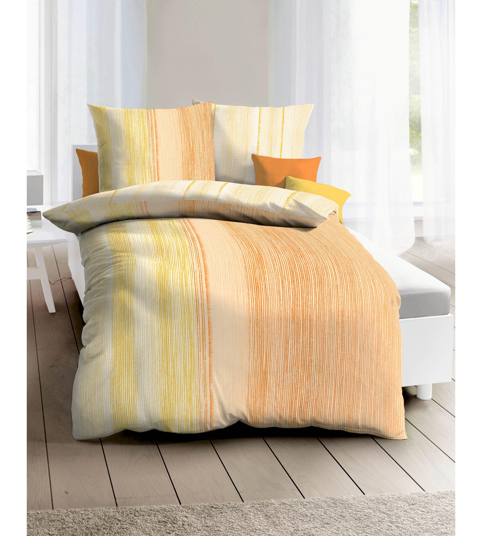 Kaeppel Cortina Gestreiftes Seersucker Bettwäsche Set  