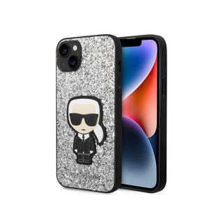 KARL LAGERFELD  Cover iPhone 14 Plus Glitter Ikonik 