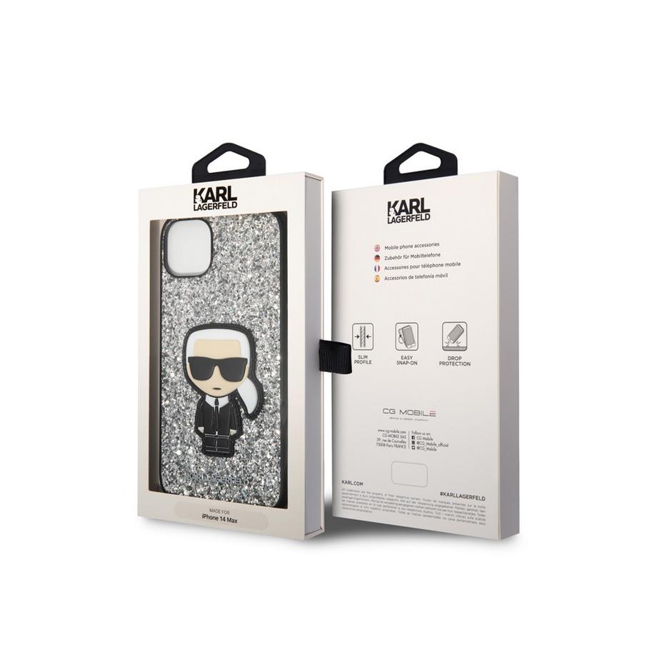 KARL LAGERFELD  Hülle iPhone 14 Plus Glitter Flakes 