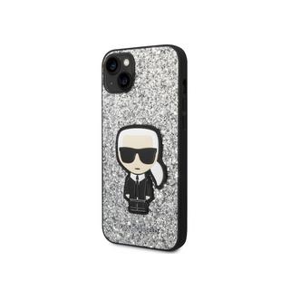 KARL LAGERFELD  Cover iPhone 14 Plus Glitter Ikonik 