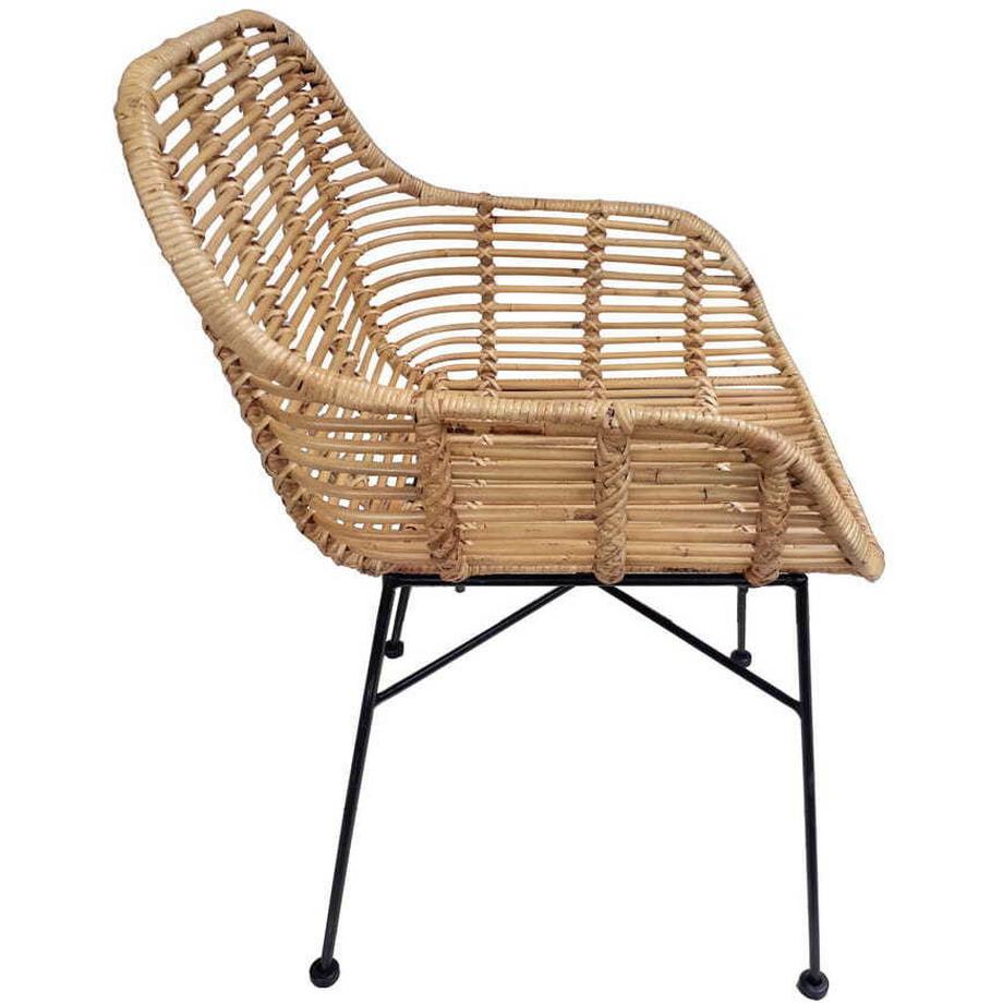 mutoni Armlehnstuhl Natur Paco (2er-Set)  