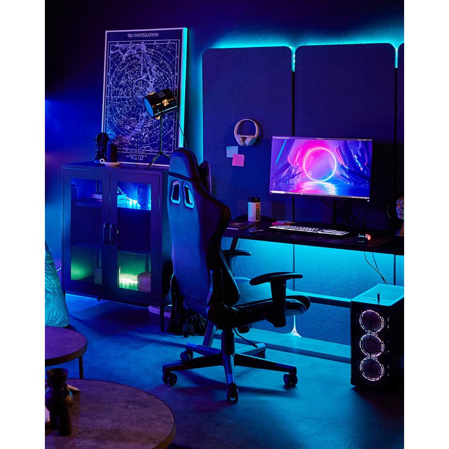 Beliani Chaise de bureau en Cuir PU Rétro GAMER  