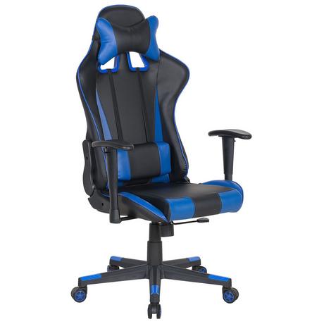 Beliani Sedia da ufficio en Pelle sintetica Retrò GAMER  