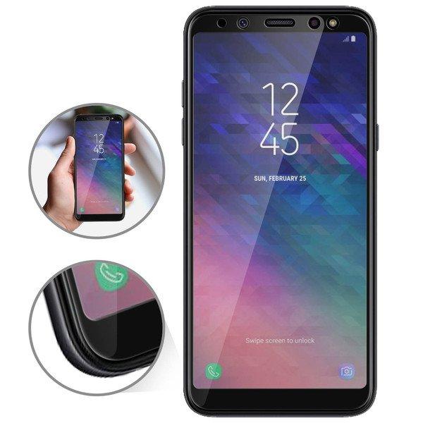 Avizar  Glass Full Cover Galaxy A6 Schwarz 