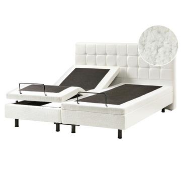 Lit réglable en Bouclé Scandinave DUKE