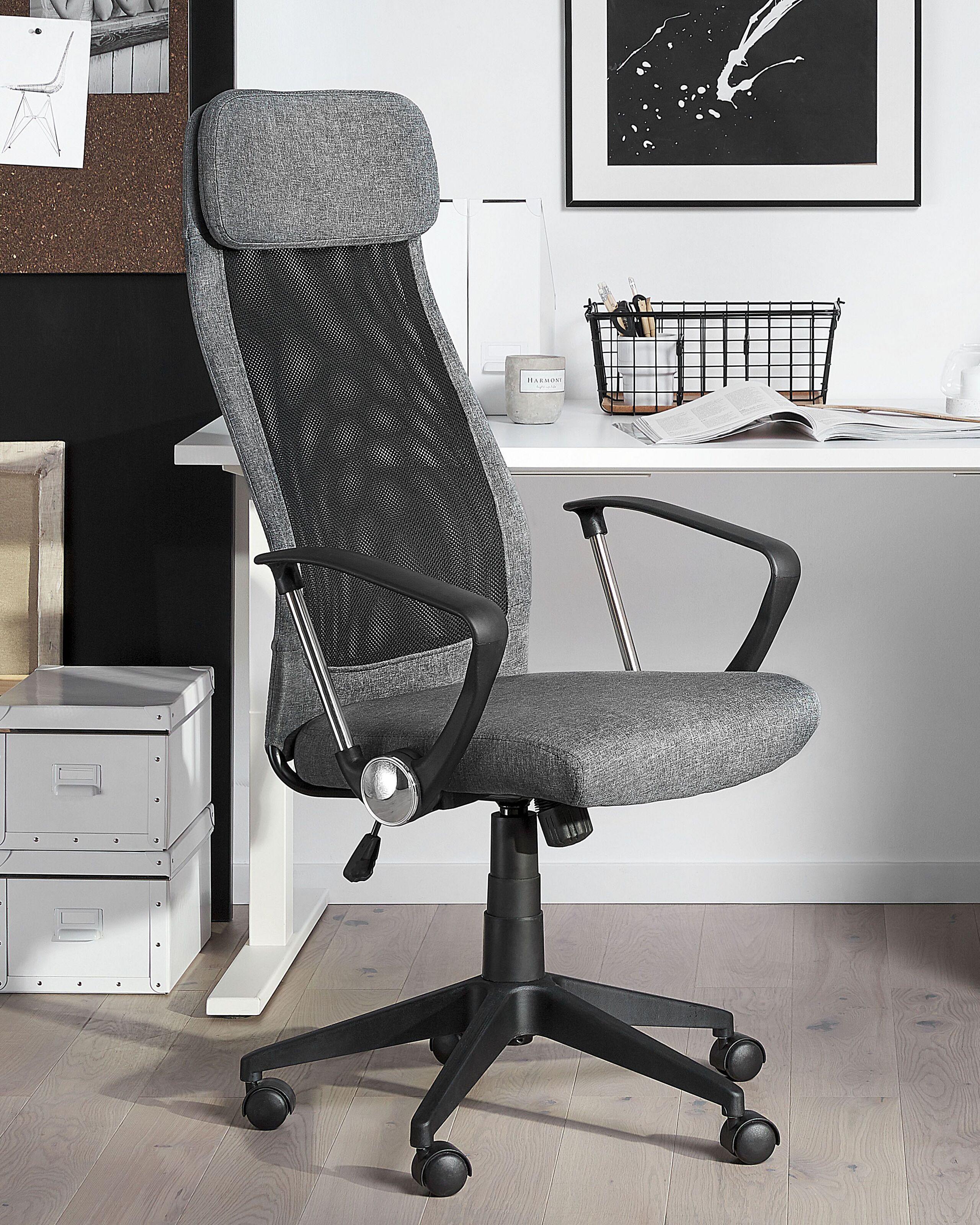 Beliani Chaise de bureau en Tissu Moderne PIONEER  