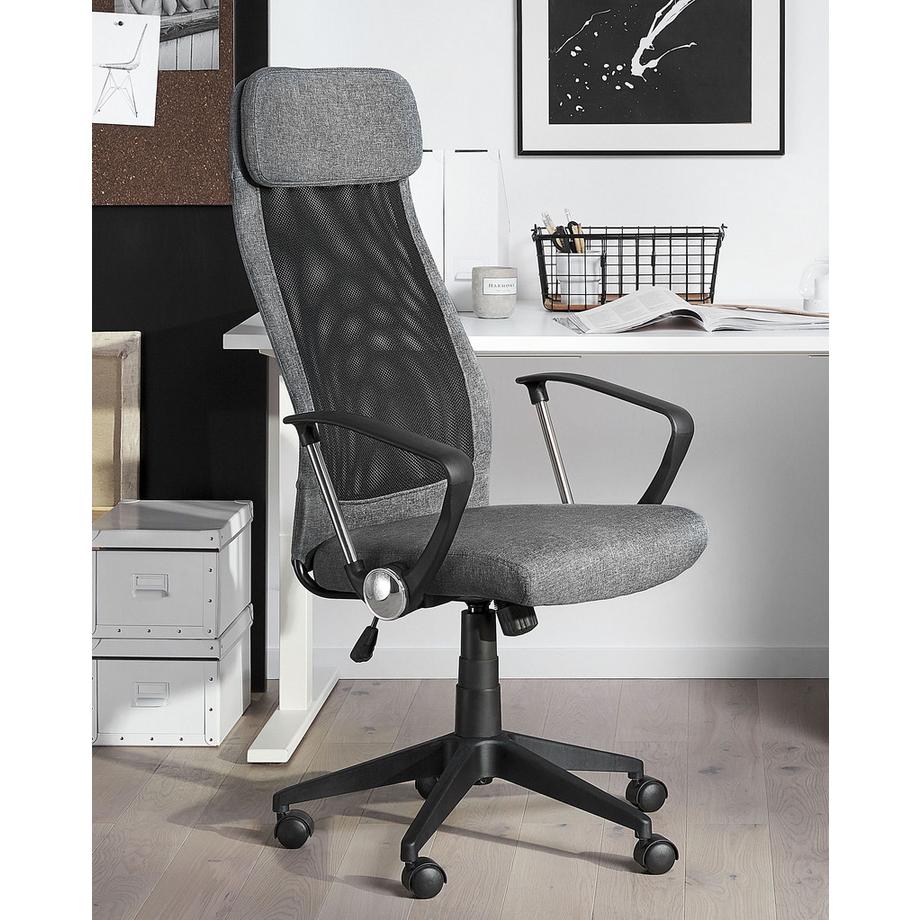 Beliani Chaise de bureau en Tissu Moderne PIONEER  