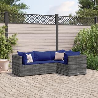 VidaXL set salotto da giardino Polirattan  