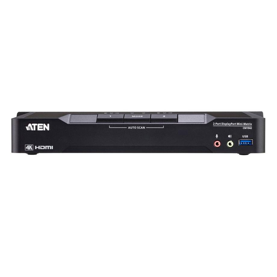 ATEN  ATEN CM1942 Tastatur/Video/Maus (KVM)-Switch Schwarz 