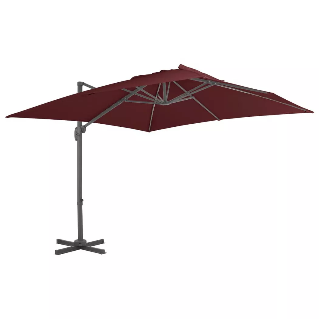 VidaXL - Freischwingender sonnenschirm, One Size, Rot Bunt