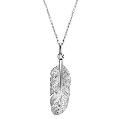 Glanzstücke München  Femme Collier en argent Plume 