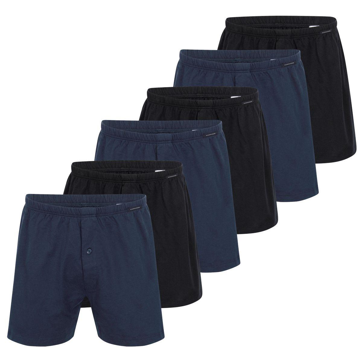 Schiesser  6er Pack Singel-Jersey - Boxershorts 