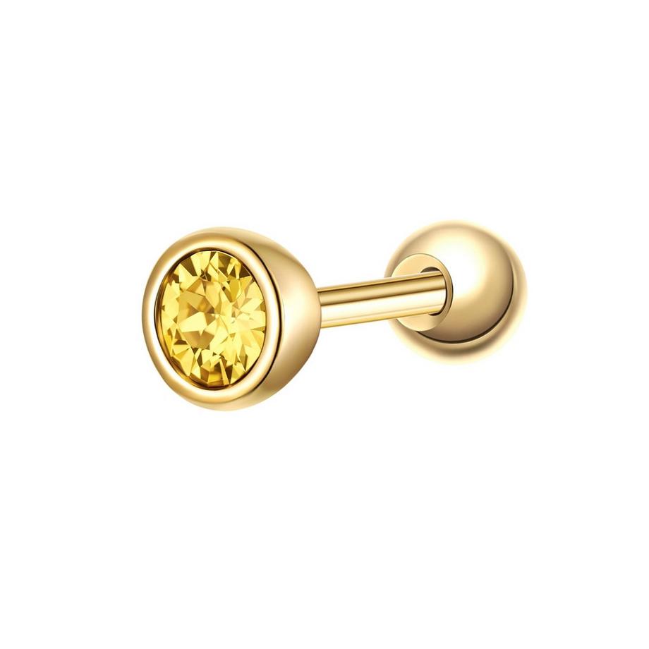 Piercing Geburtsstein Sterling Silber Zirkonia