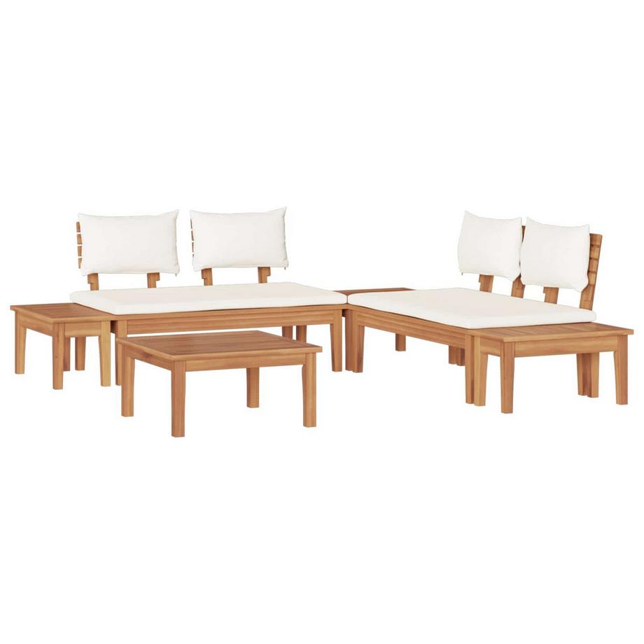 Divano da giardino Legno massello di teak