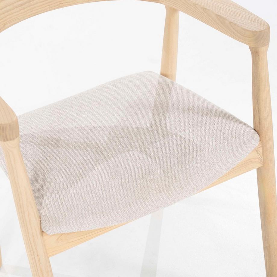 mutoni Chaise avec accoudoirs Yorick nature  