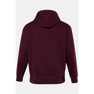 JP1880  Sweat à capuche, logo brodé sur la poitrine marrone nougat 