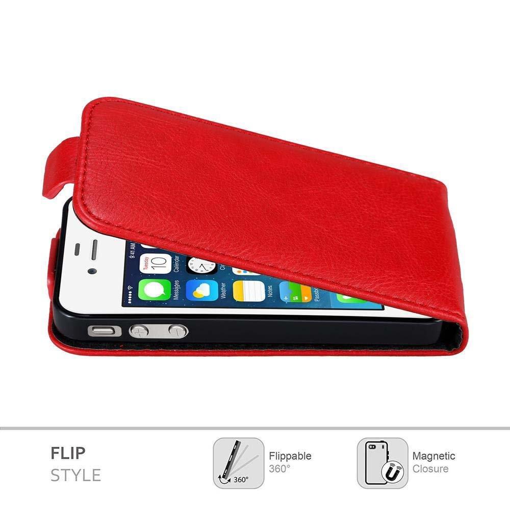 Cadorabo  Housse compatible avec Apple iPhone 4 / 4S - Coque de protection au design flip avec fermeture magnétique 