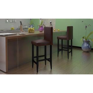 VidaXL Tabouret de bar cuir artificiel  