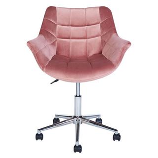 Beliani Schreibtischstuhl aus Samtstoff Glamourös LABELLE  