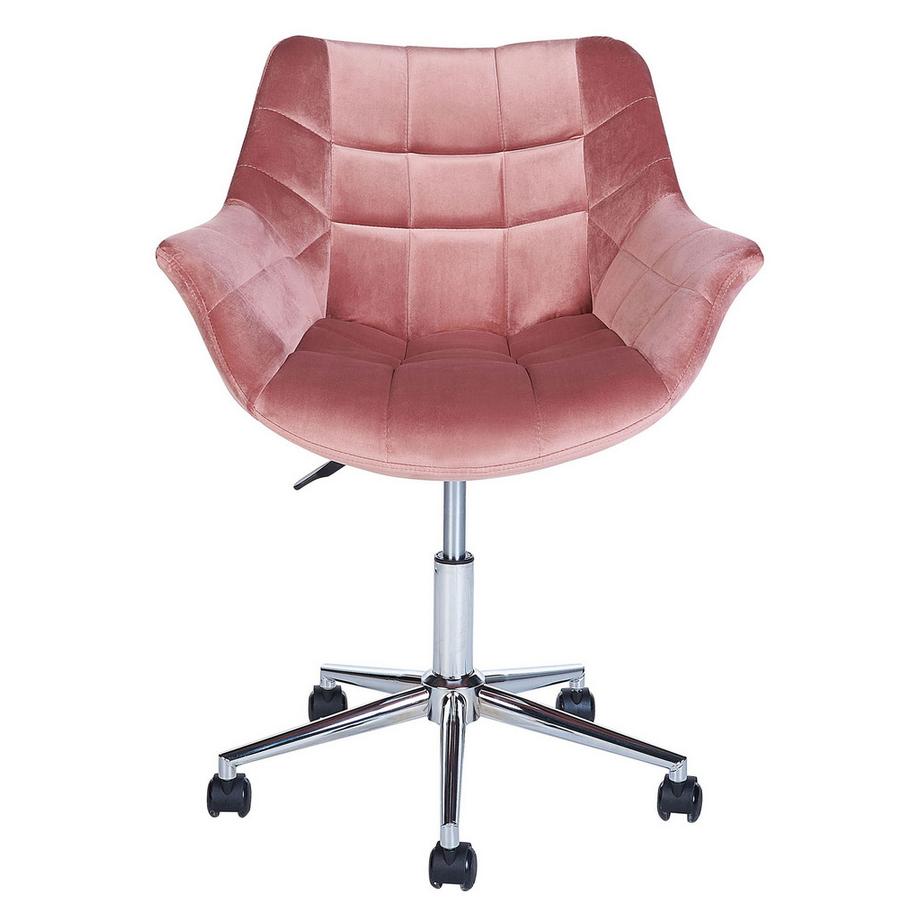 Beliani Sedia da scrivania en Velluto Glamour LABELLE  