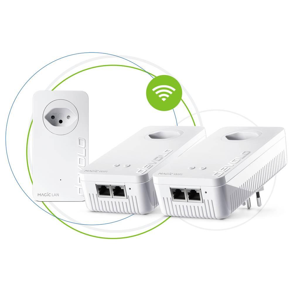 devolo  Magic 2 WiFi next Multiroom Kit Powerline WLAN Multiroom Starter Kit  CH Powerline, WLAN 2400 MBit/s 