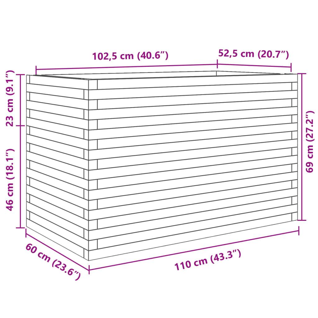 VidaXL Jardinière pinède imprégnée  