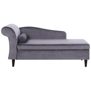 Beliani Chaise longue versione sinistra en Velluto Glamour LUIRO  