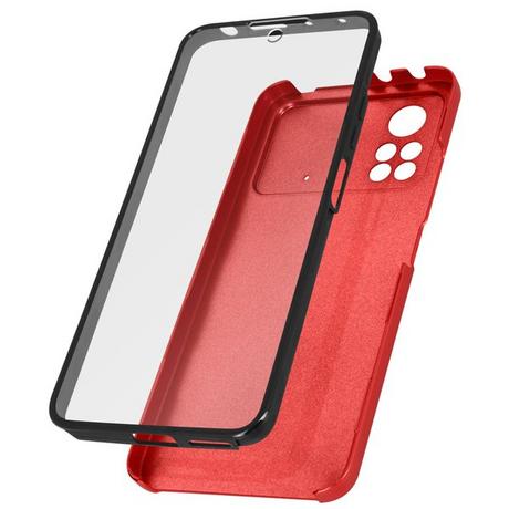 Avizar  Coque Xiaomi Poco X4 Pro 5G Rouge 