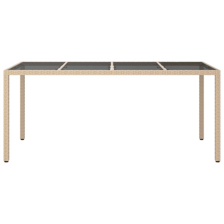 VidaXL Table de jardin rotin synthétique  
