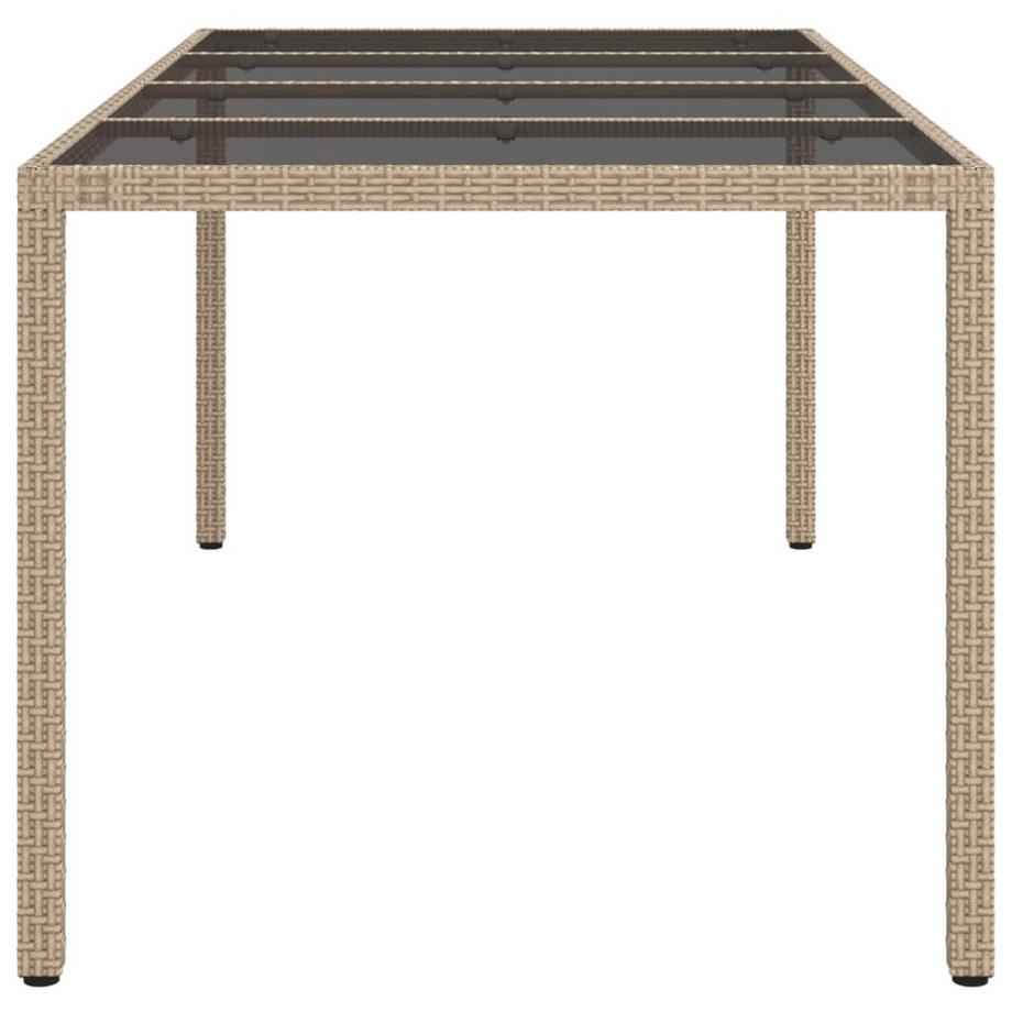 VidaXL Table de jardin rotin synthétique  