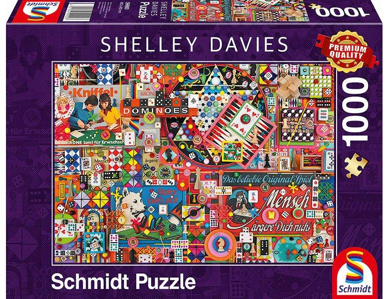 Schmidt  Puzzle Vintage Gesellschaftsspiele (1000Teile) 