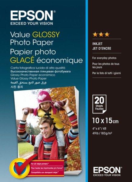 EPSON EPSON Value Photo Paper 10x15cm S400037 InkJet 183g 20 Blatt  