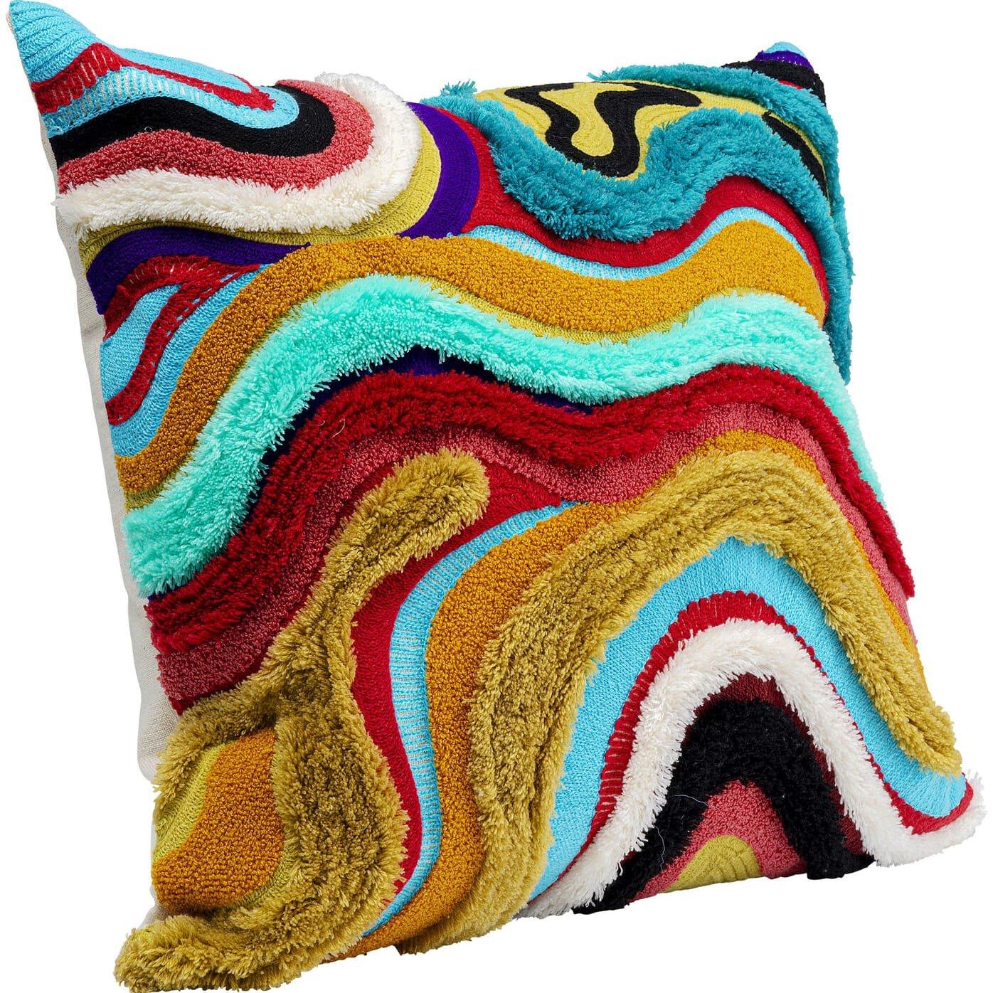 KARE Design Coussin Waves Multi 45x45  