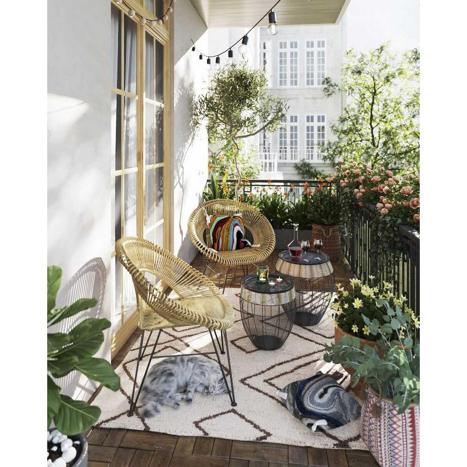 KARE Design Coussin Waves Multi 45x45  