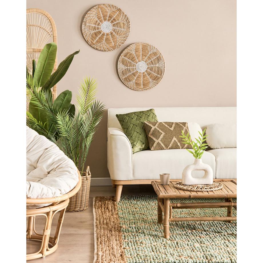 Beliani Vase à fleurs en Grès Moderne MOONEYE  