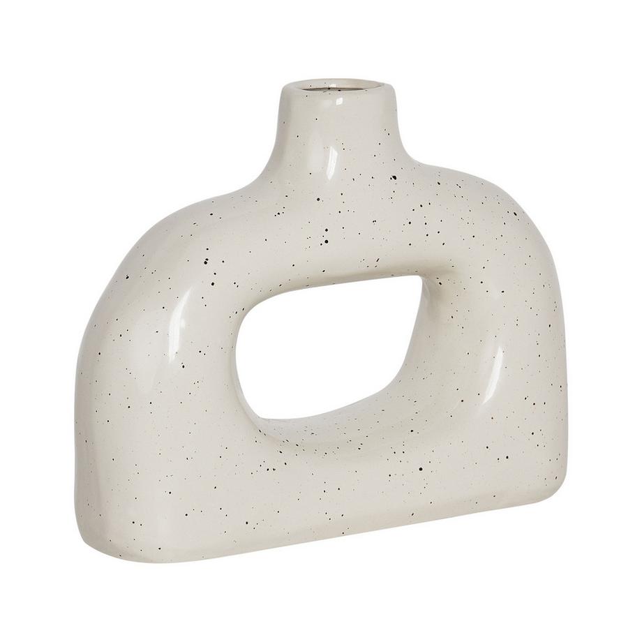 Beliani Vase à fleurs en Grès Moderne MOONEYE  