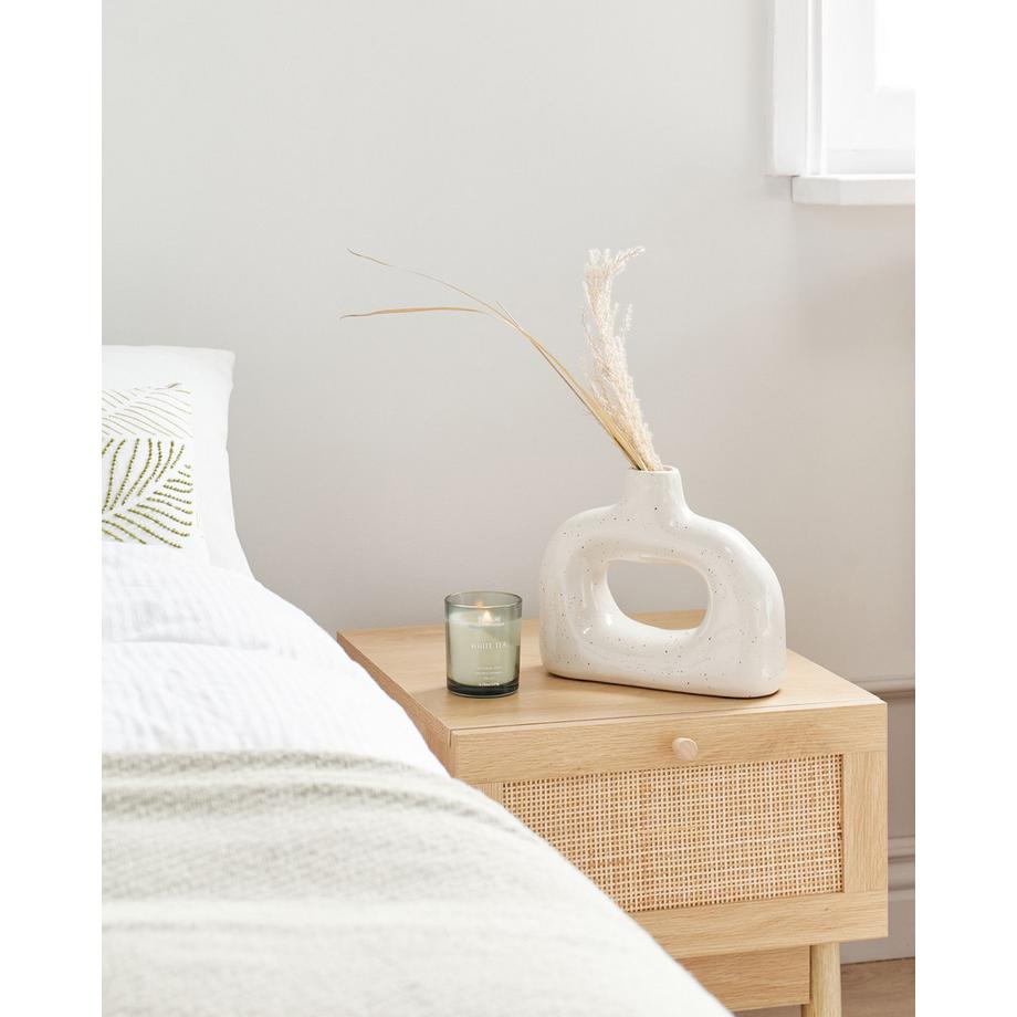 Beliani Vase à fleurs en Grès Moderne MOONEYE  