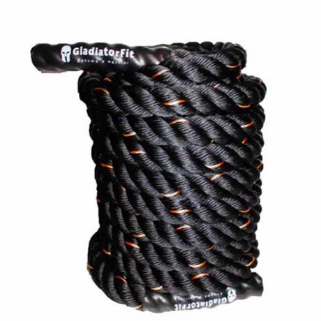 GladiatorFit  Corde de combat "Battle Rope" ondulatoire en polyester 15m GladiatorFit 