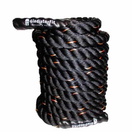 GladiatorFit  Corde de combat "Battle Rope" ondulatoire en polyester 15m 