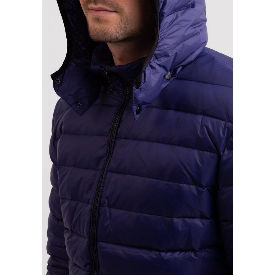 CASH-MERE.CH Piumino con cappuccio e fodera in cashmere  