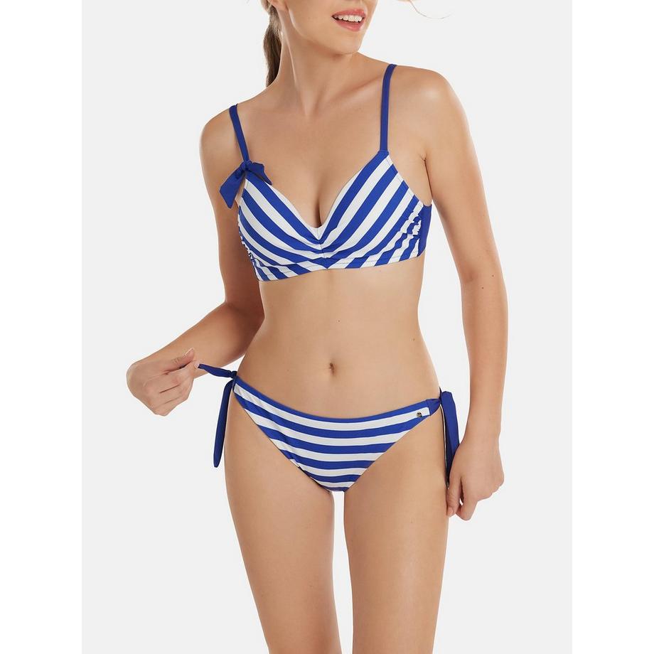 Lisca Rhodes Gestreifte Rippen Bikinihose  