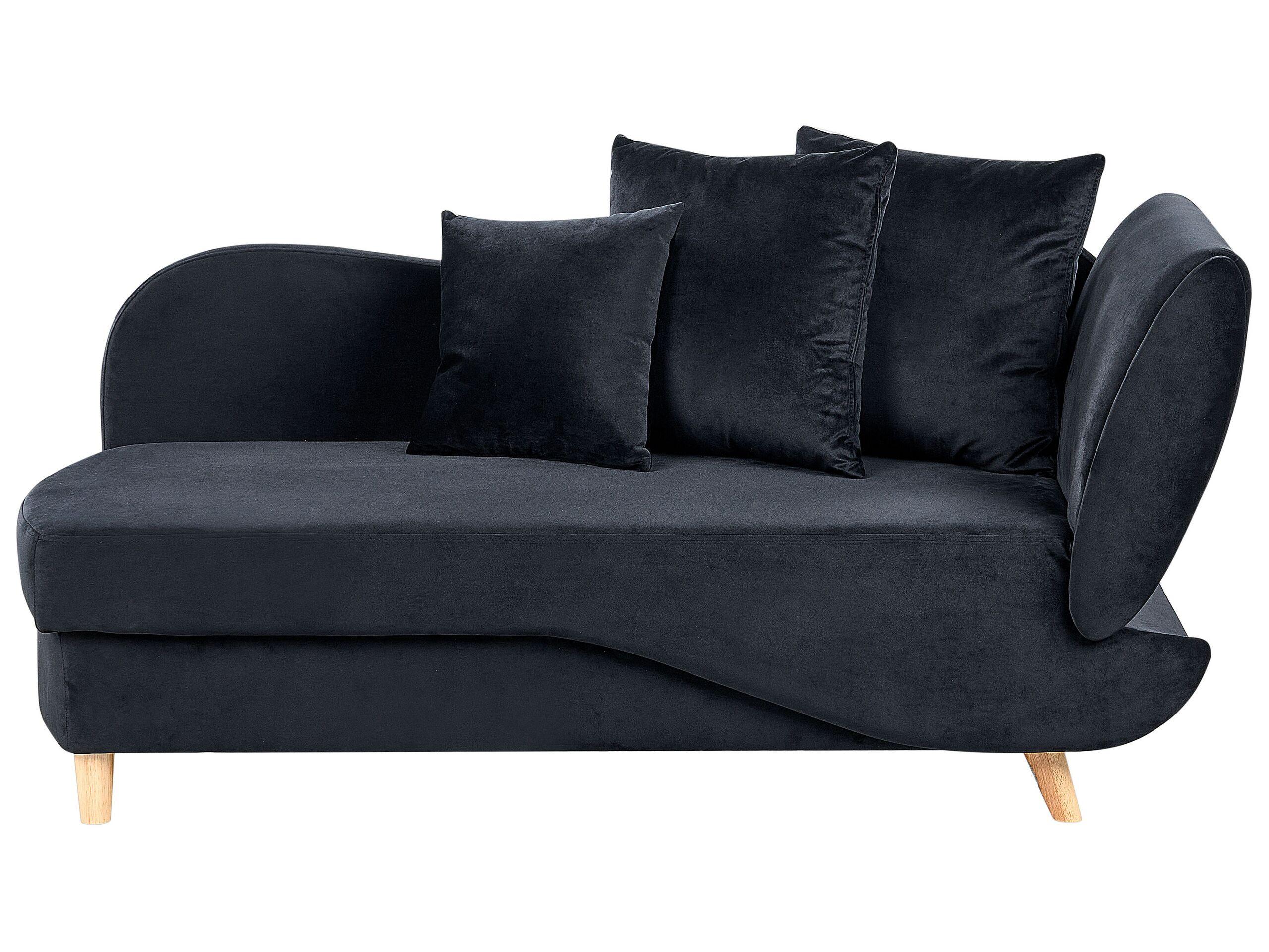 Beliani Chaise longue en Velluto Retrò MERI  